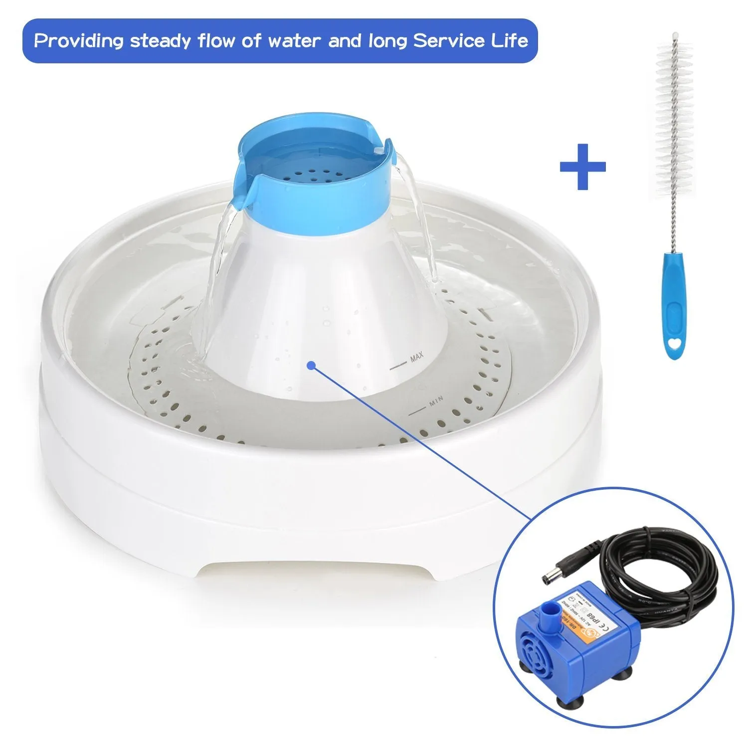 Ownpets Brush Cleaning and Water Pump Kit for Pet