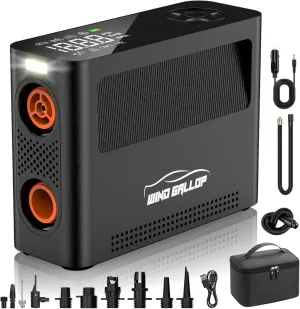 Paddle Board Pump - 150PSI Paddle Bord Air Compressor, 4X Faster Electric Pump with 9 Modes, All-in-One Auto Air Pump for Car Tires, Motor Bike, Ball, SUP, Tent, Kayak, Float