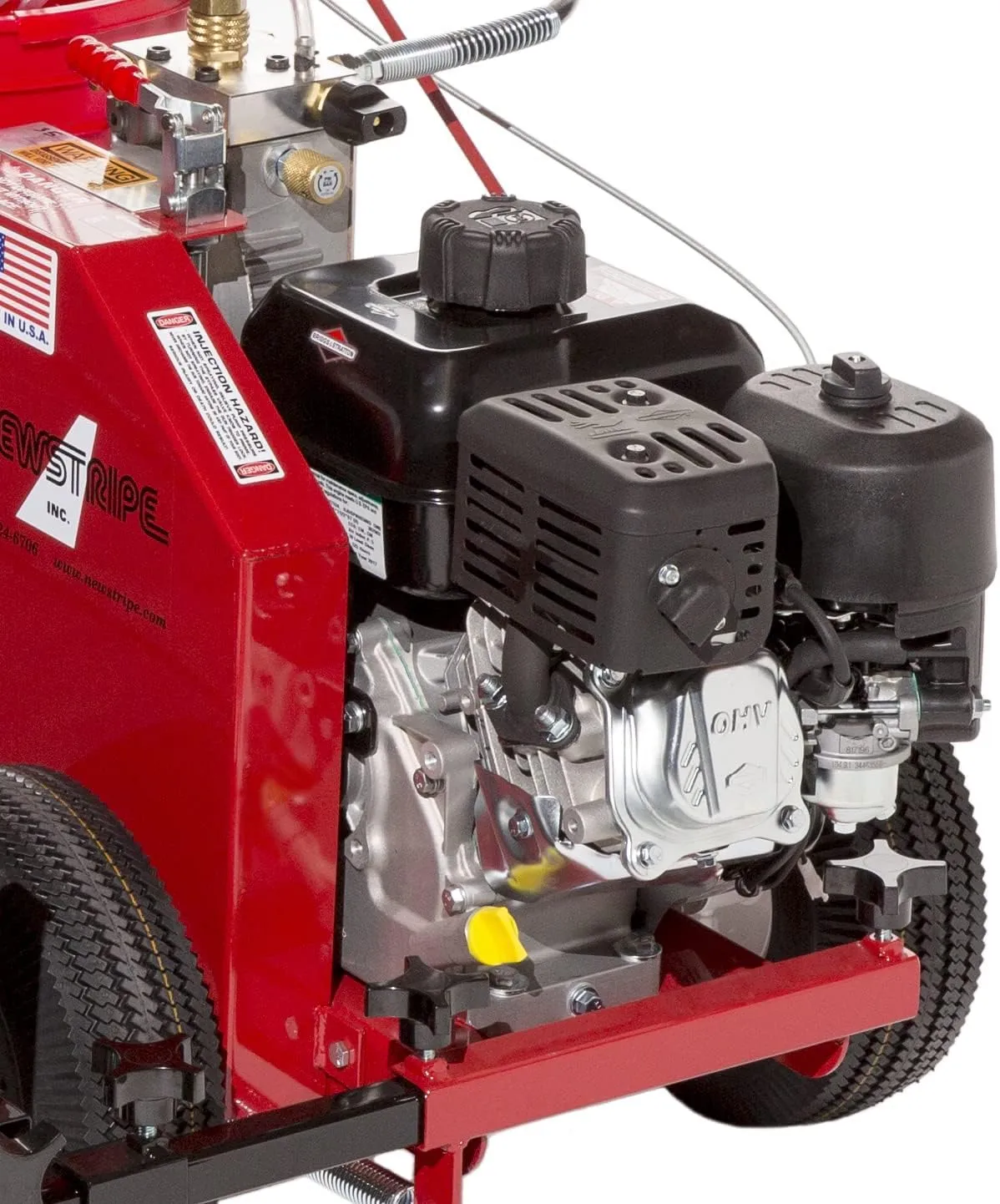 Pavement Line Striping Machine (Model# 4600 Part# 10003031) | Parking Lot & Floor Striping | Powerful Engine | High & Low Pressure | Fully Adjustable | Easy to Use | Durable Construction | Made in USA