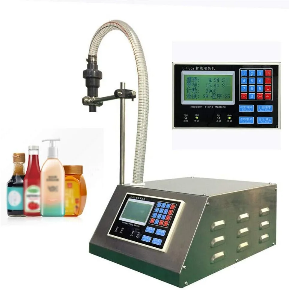 Pneumatic Bottle Filler Automatic Liquid Filling Machine SALE For Viscous Liquid,Digital display function,Deviation is Less than 1%,17 Liters/Minute (Water), the Speed Can be Adjusted 1-99%