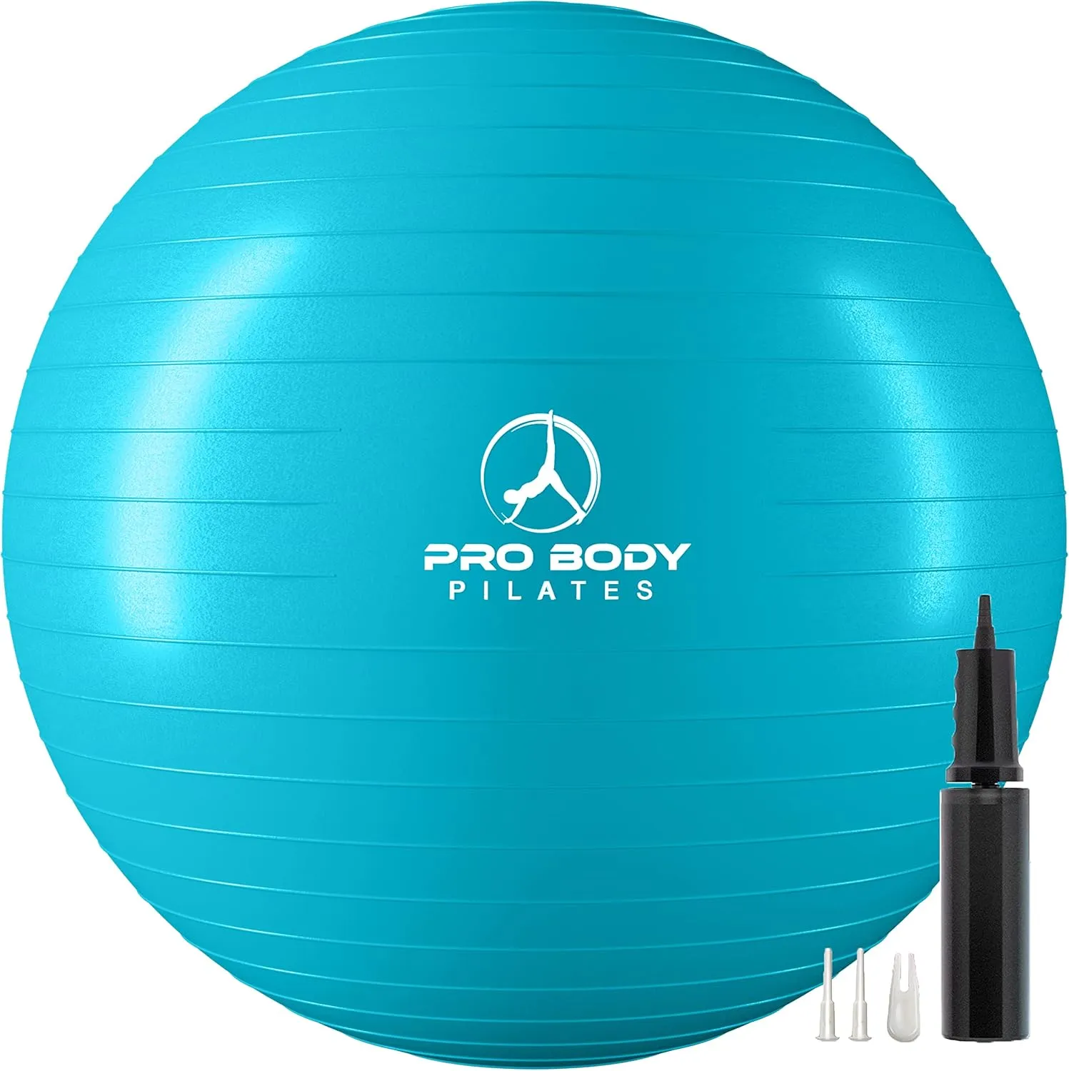 ProBody Pilates Yoga Ball - Fresh Colors Exercise Ball for Stability, Pregnancy, Workout & Physical Therapy