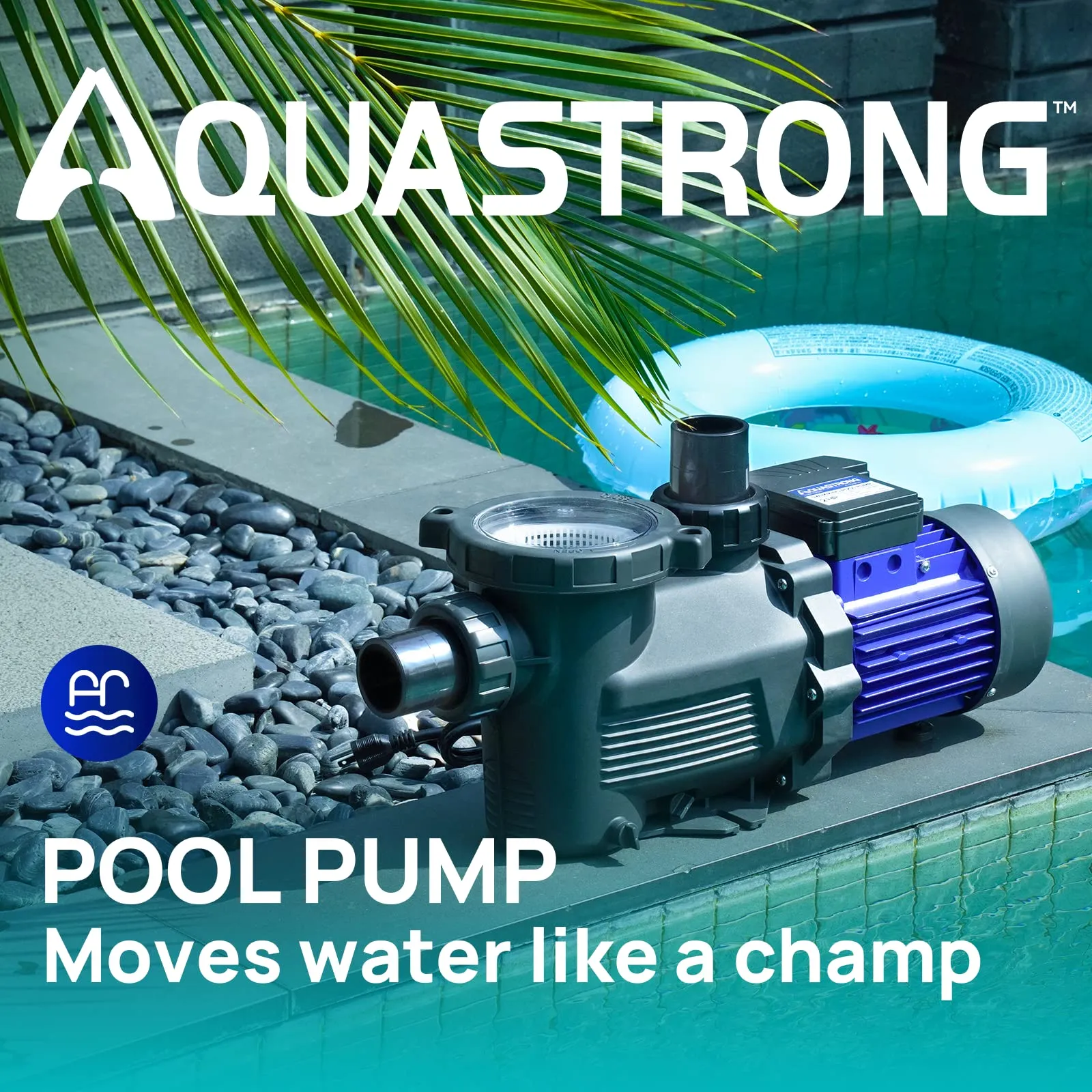 PSP200 2 HP 115V Pool Pump Single Speed, 8917GPH