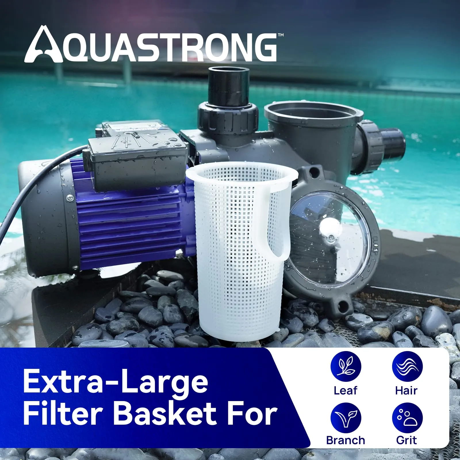 PSP300T-HV 3 HP 220V Pool Pump with Timer, 9350GPH