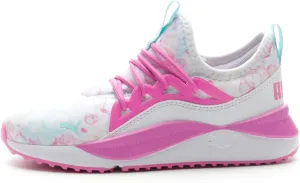 Puma Pacer Future Allure Alternate Closure Sneaker, White-Electric Orchid-Island Paradise, 2.5 US Unisex Little Kid