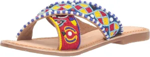Purfect Beaded Slide Sandal