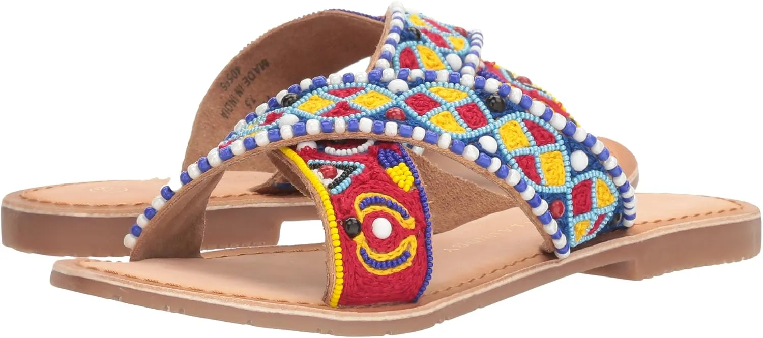 Purfect Beaded Slide Sandal