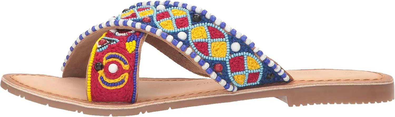 Purfect Beaded Slide Sandal
