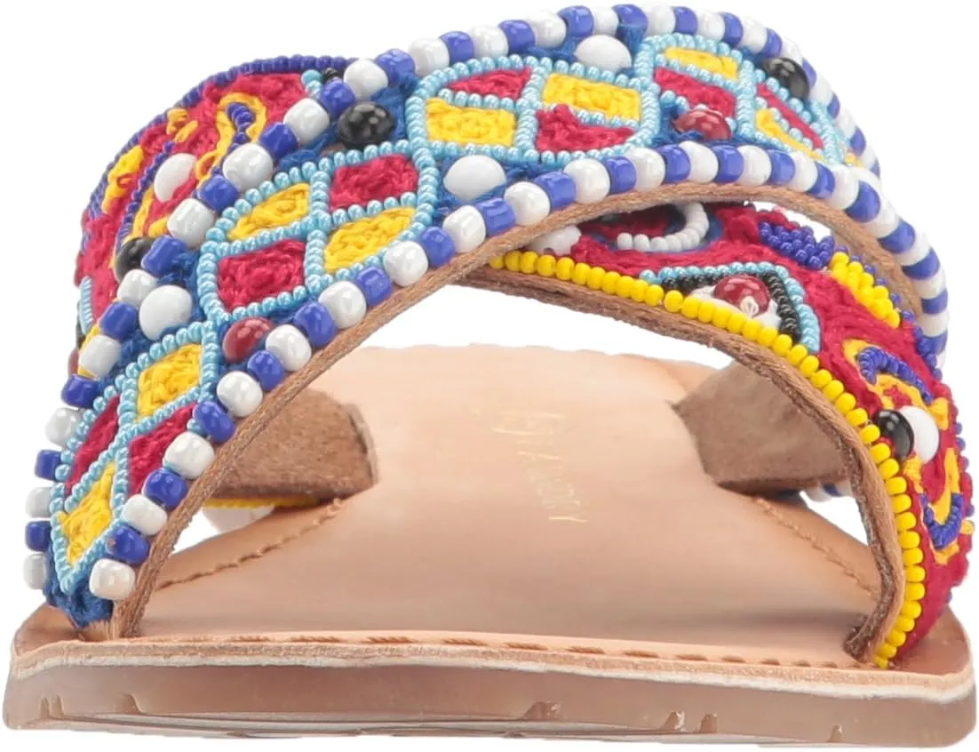 Purfect Beaded Slide Sandal