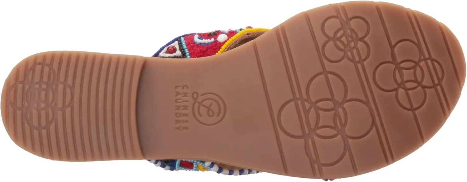 Purfect Beaded Slide Sandal