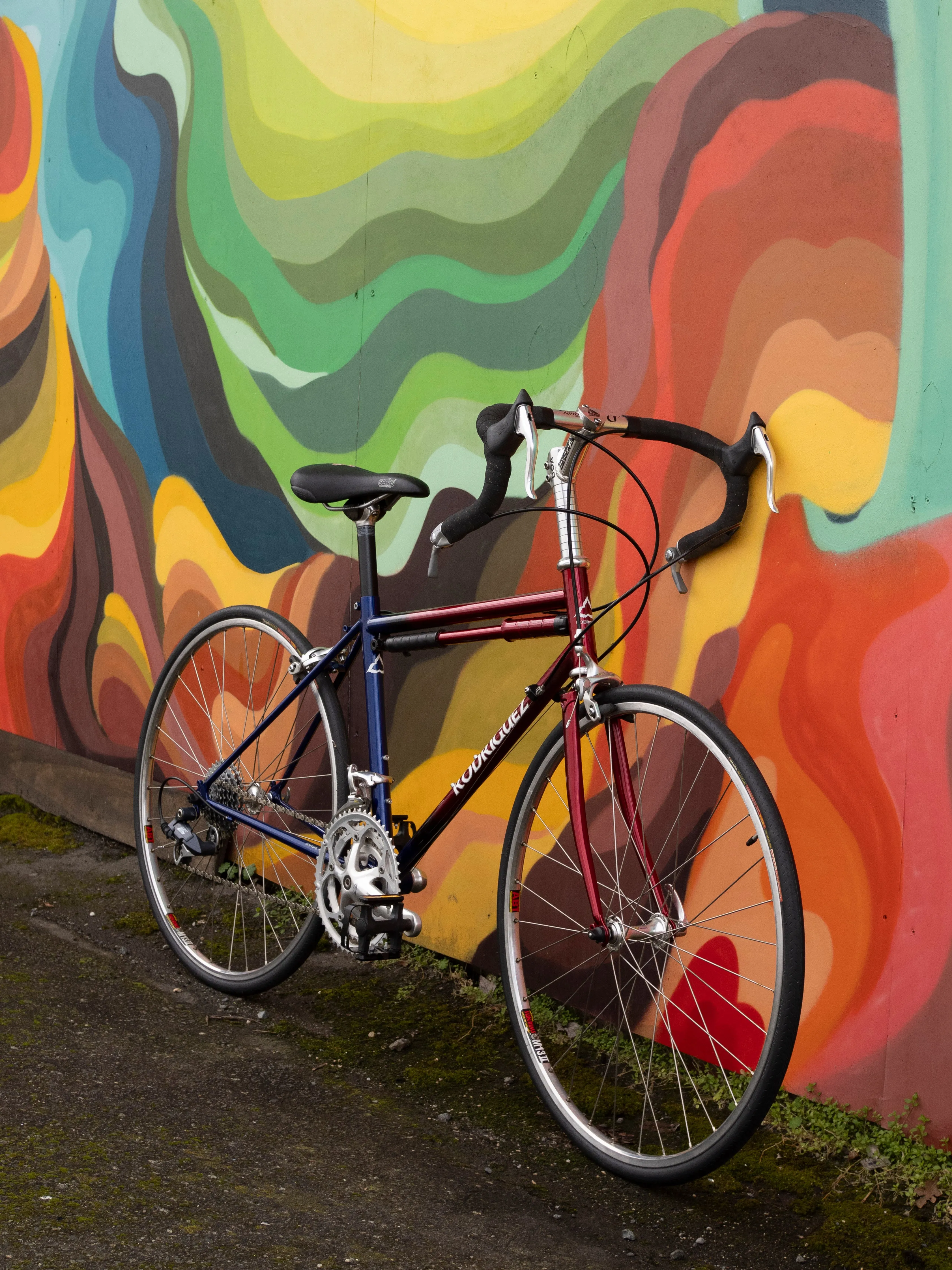 Rodriguez Road Bike, blue and red, 39cm/XXS - Excellent condition