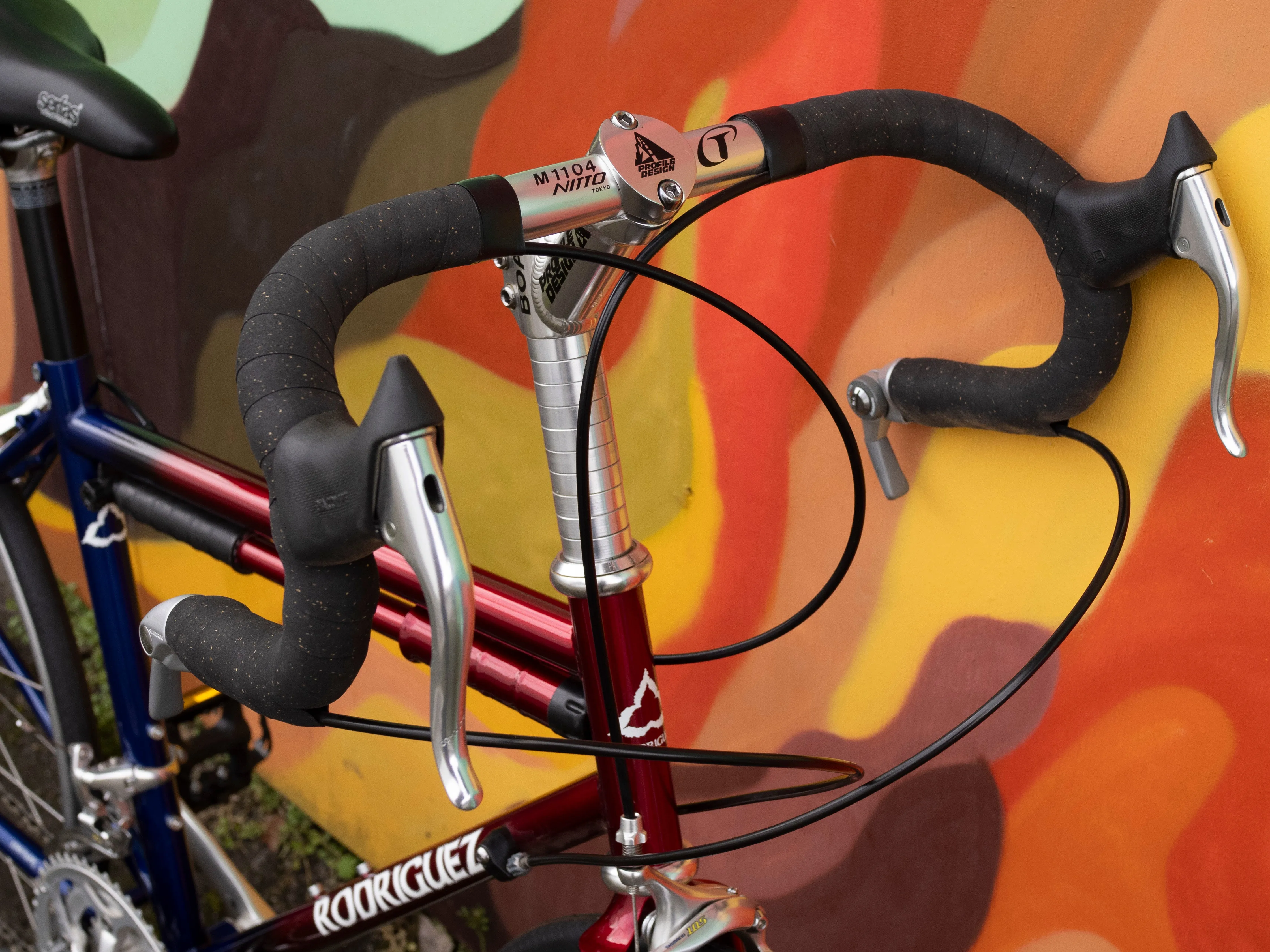 Rodriguez Road Bike, blue and red, 39cm/XXS - Excellent condition