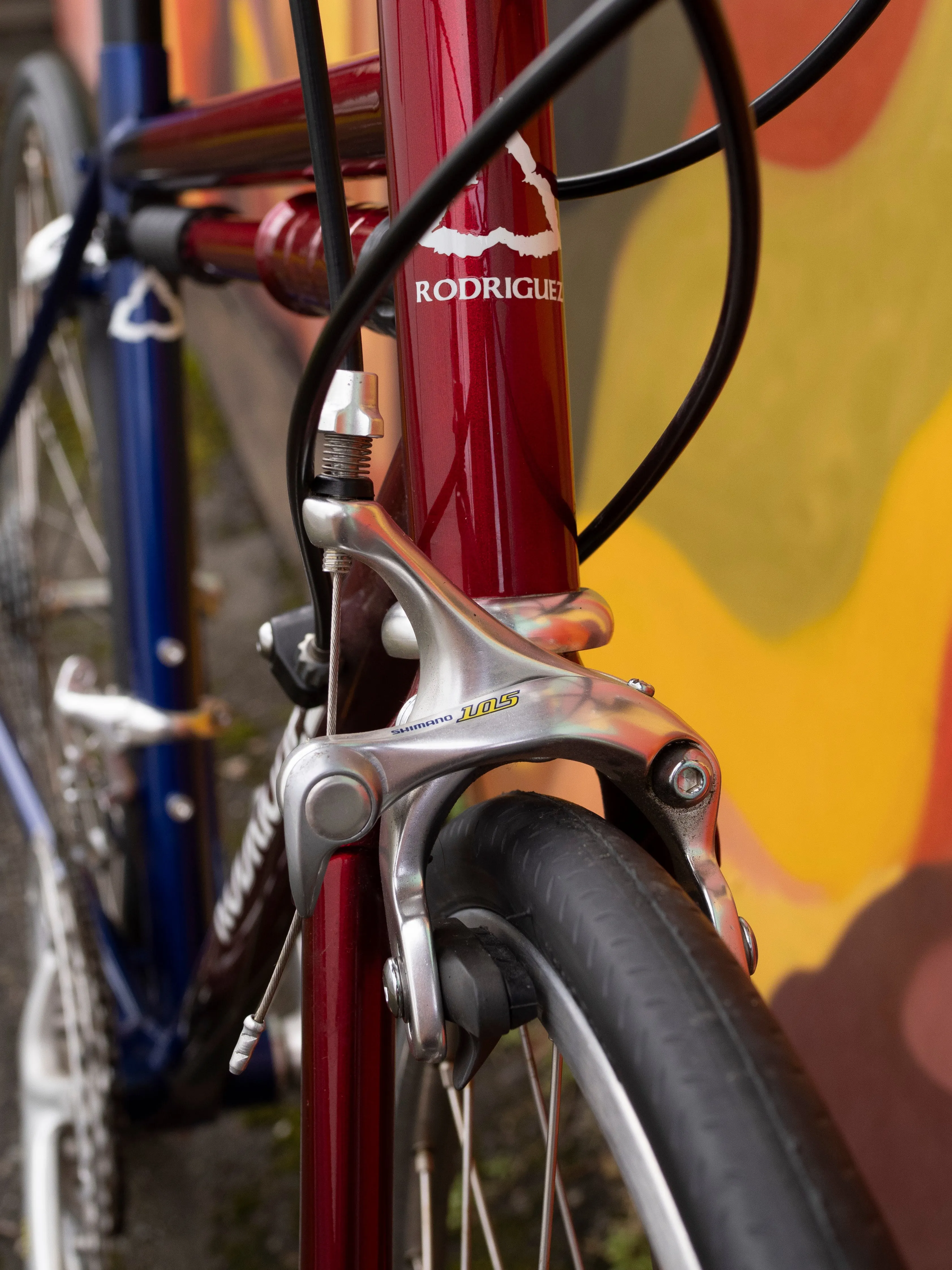 Rodriguez Road Bike, blue and red, 39cm/XXS - Excellent condition