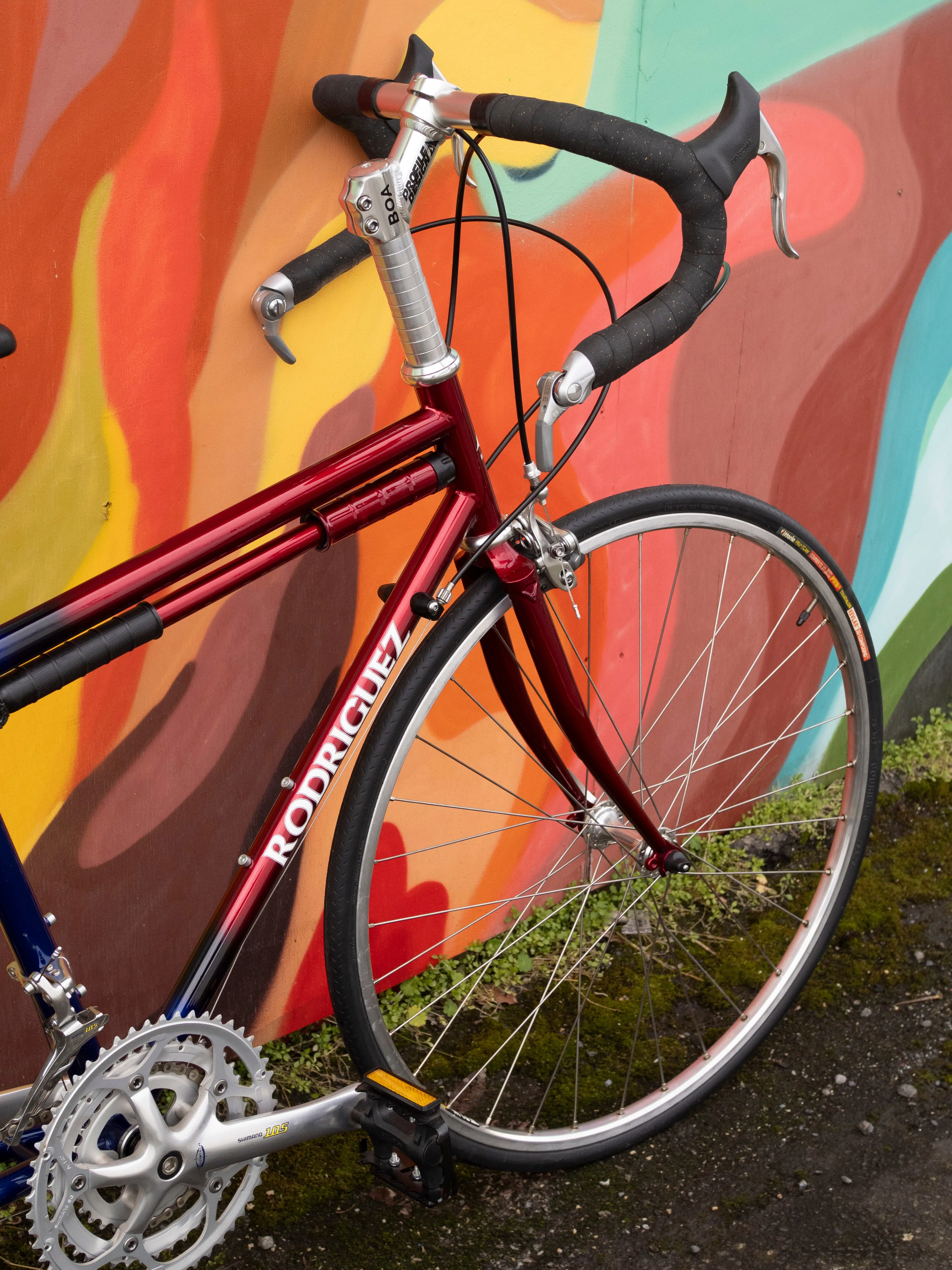 Rodriguez Road Bike, blue and red, 39cm/XXS - Excellent condition