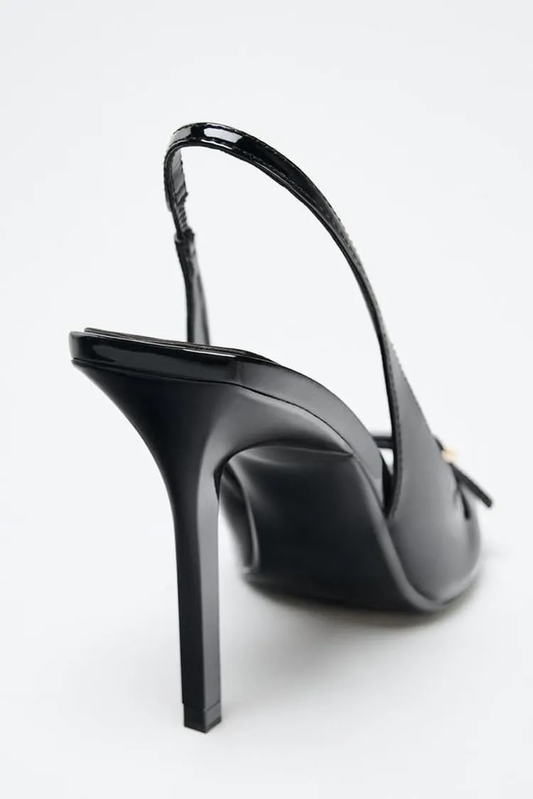 SAFECAMS Women's Open Toe Slingback Stiletto Heel Sandals Pointed Peep Toe Buckle High Heel Sexy Dress Pumps Shoes for Party Wedding Evening Heeled Sandal
