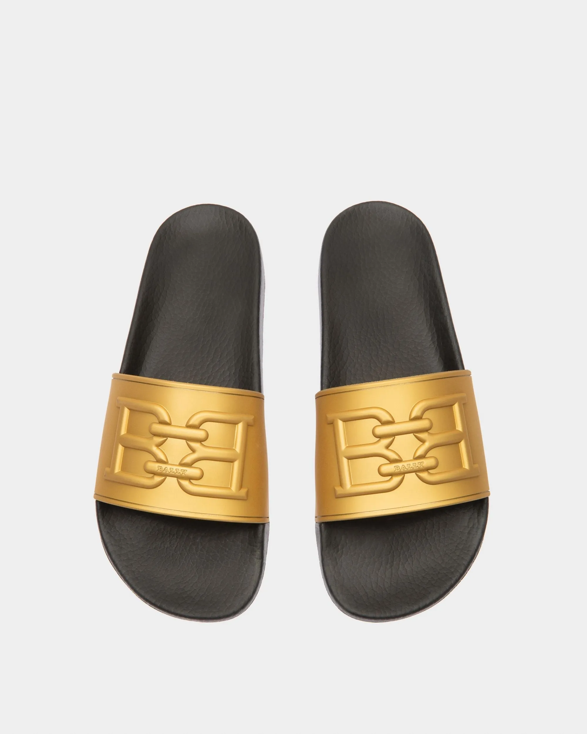 Scotty Rubber Sandals In Gold