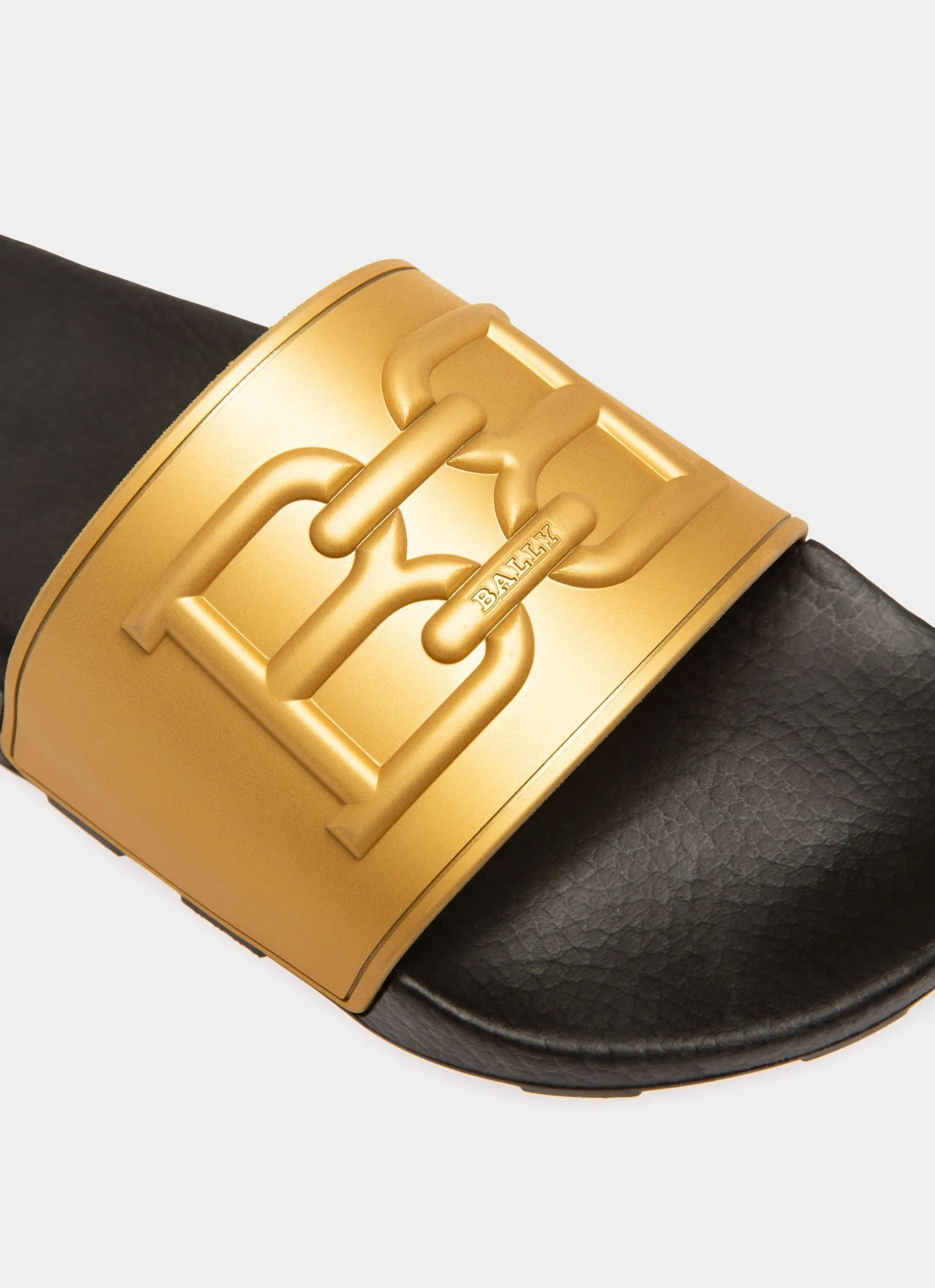 Scotty Rubber Sandals In Gold