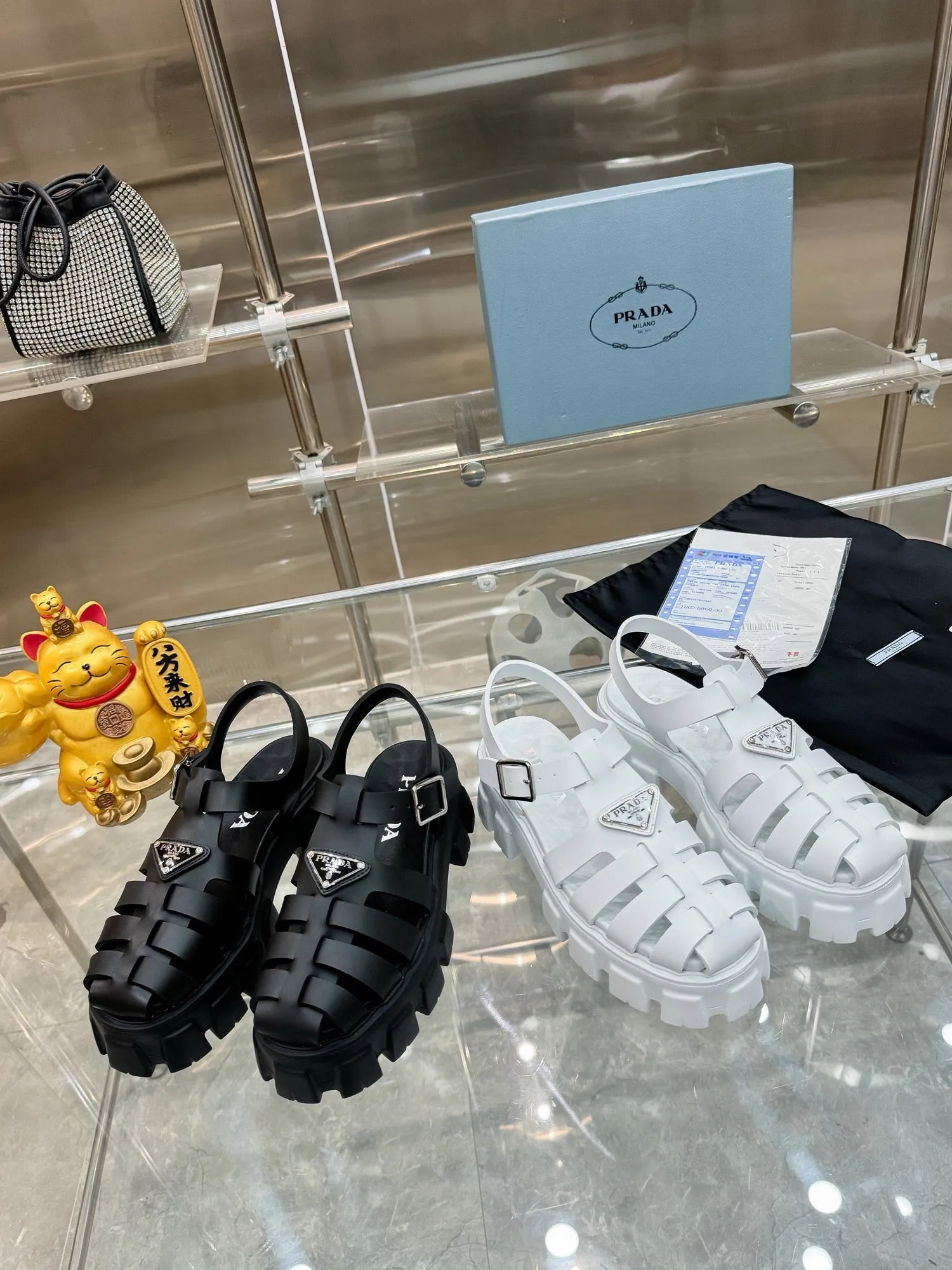 SE1432 PD Rubber Monolith Sandals / Size5-9