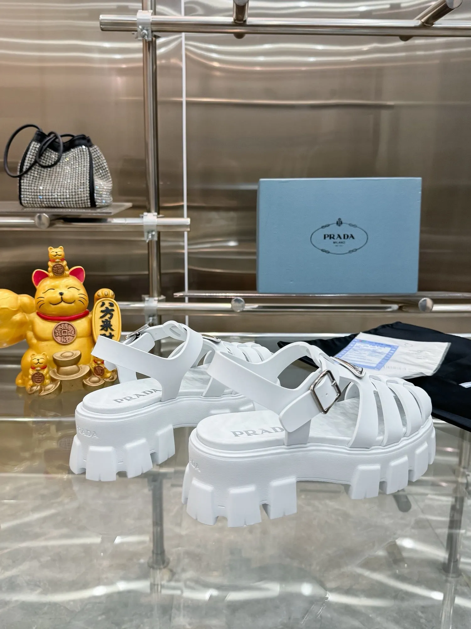 SE1432 PD Rubber Monolith Sandals / Size5-9