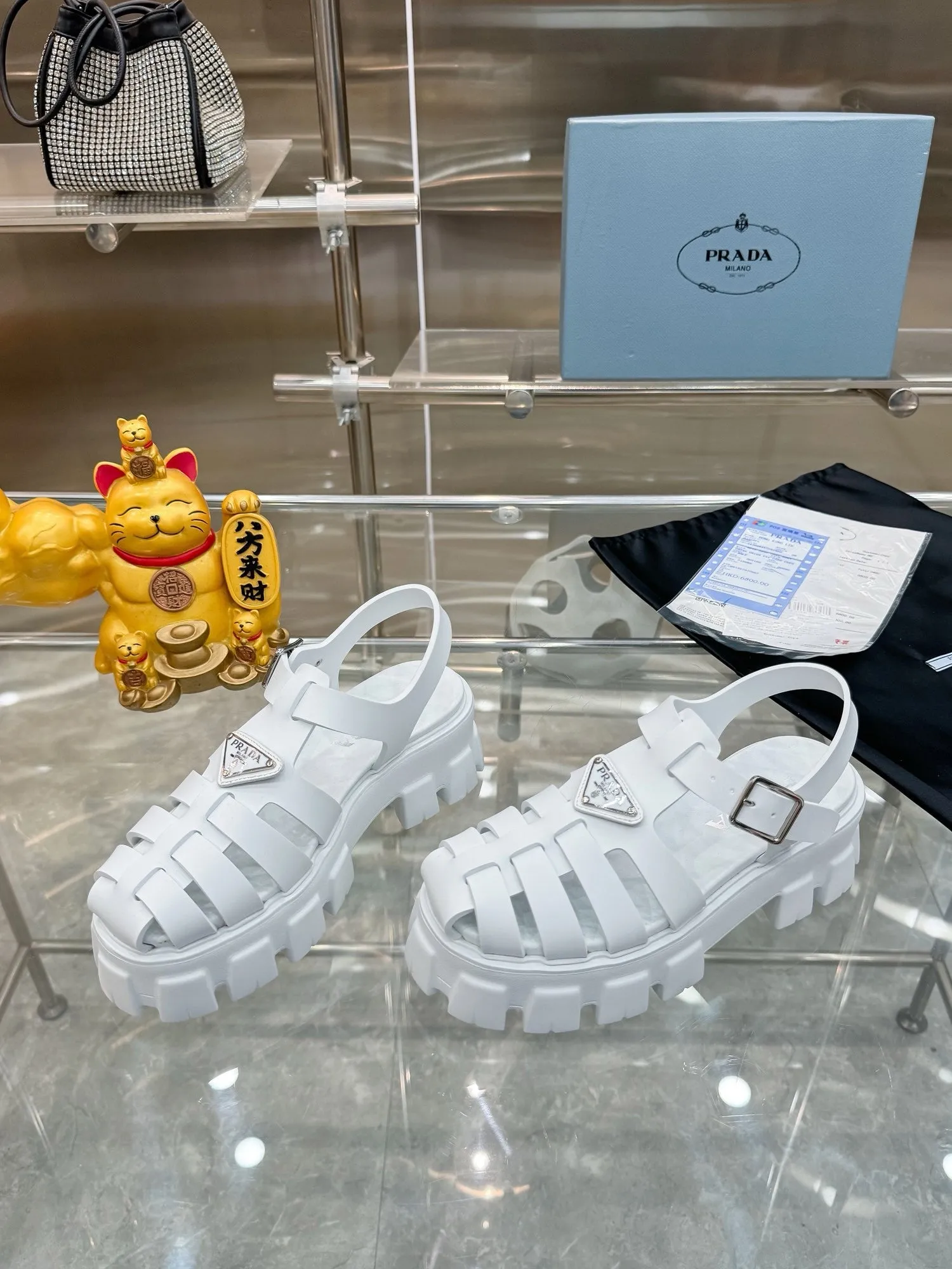 SE1432 PD Rubber Monolith Sandals / Size5-9