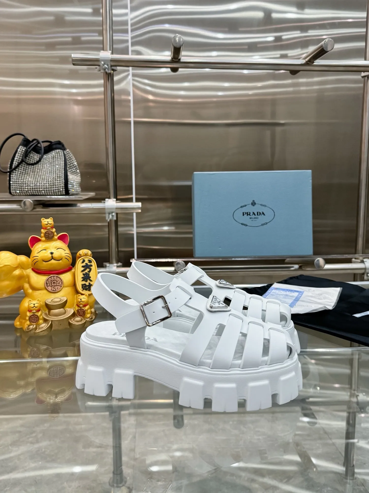 SE1432 PD Rubber Monolith Sandals / Size5-9