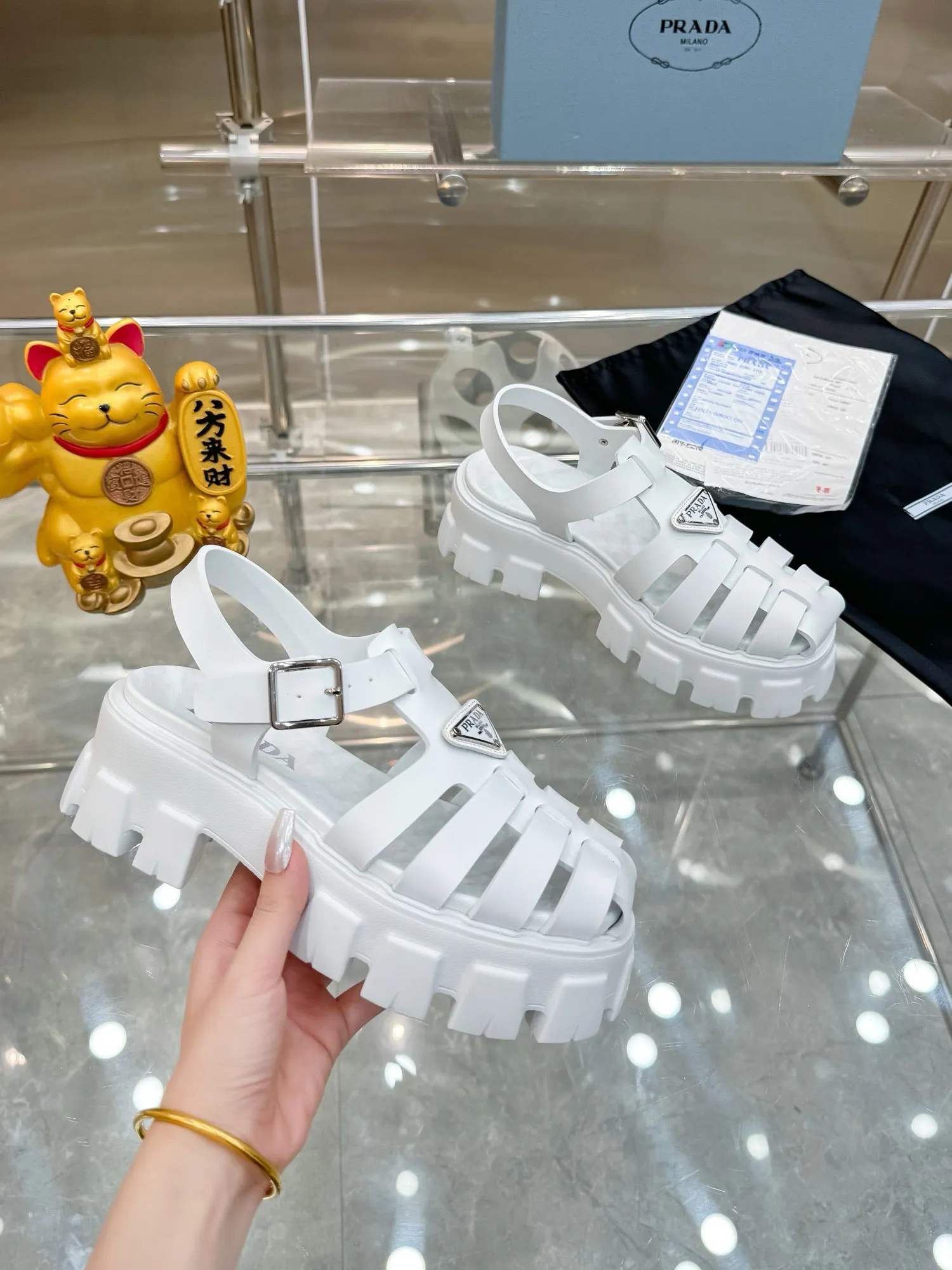 SE1432 PD Rubber Monolith Sandals / Size5-9
