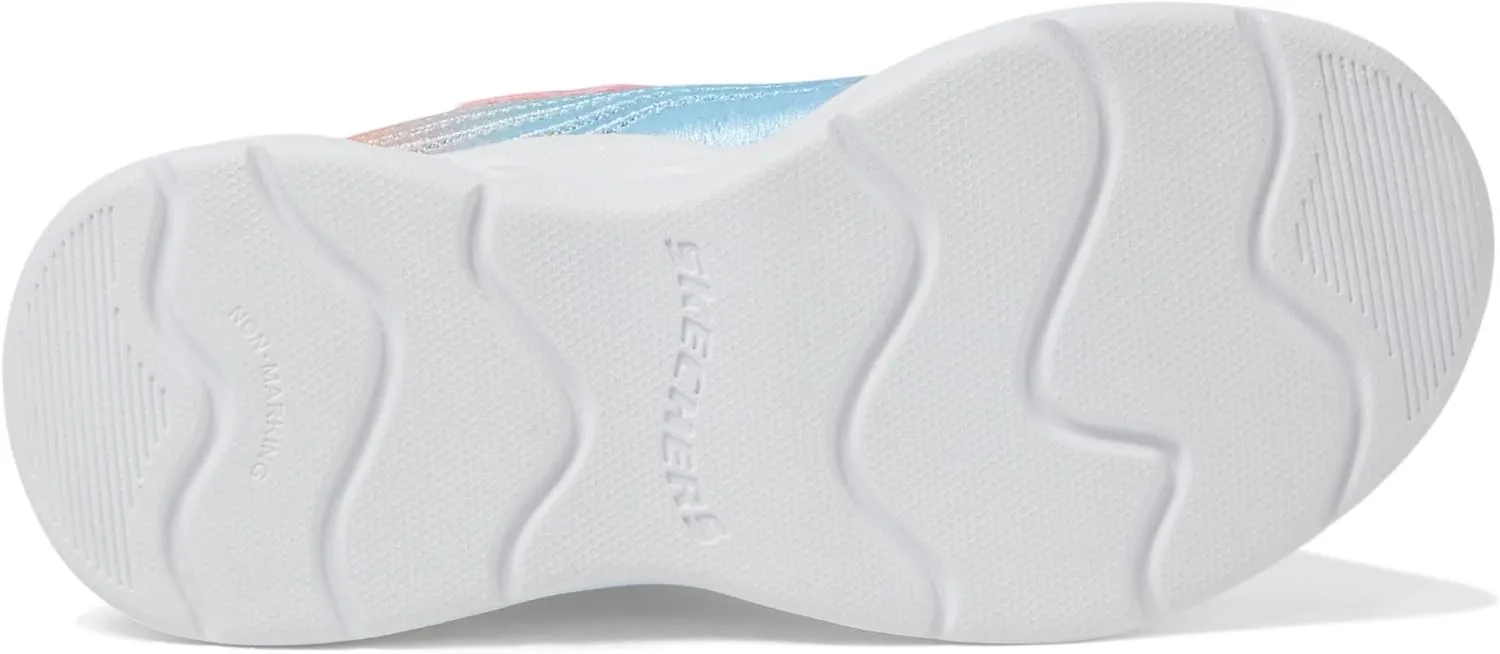 Skechers Girl's, S-Lights: Wavy Beams - Ombre Express Sneaker - Little Kid