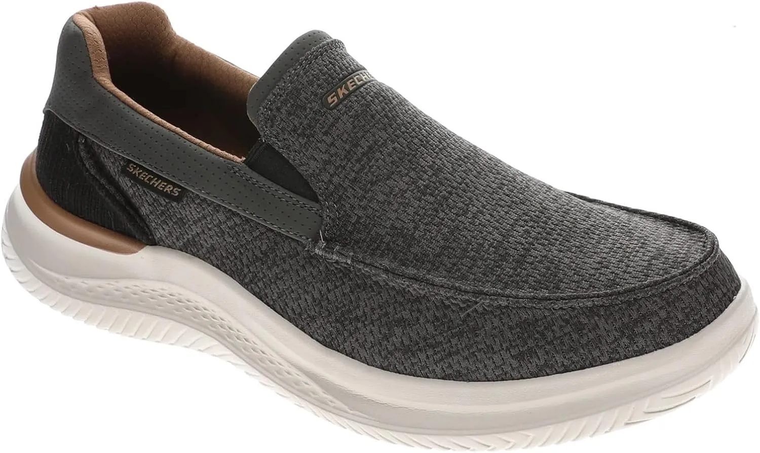 Skechers USA Men's Men's Hasting-Marco Sneaker, Grey/Black, 13