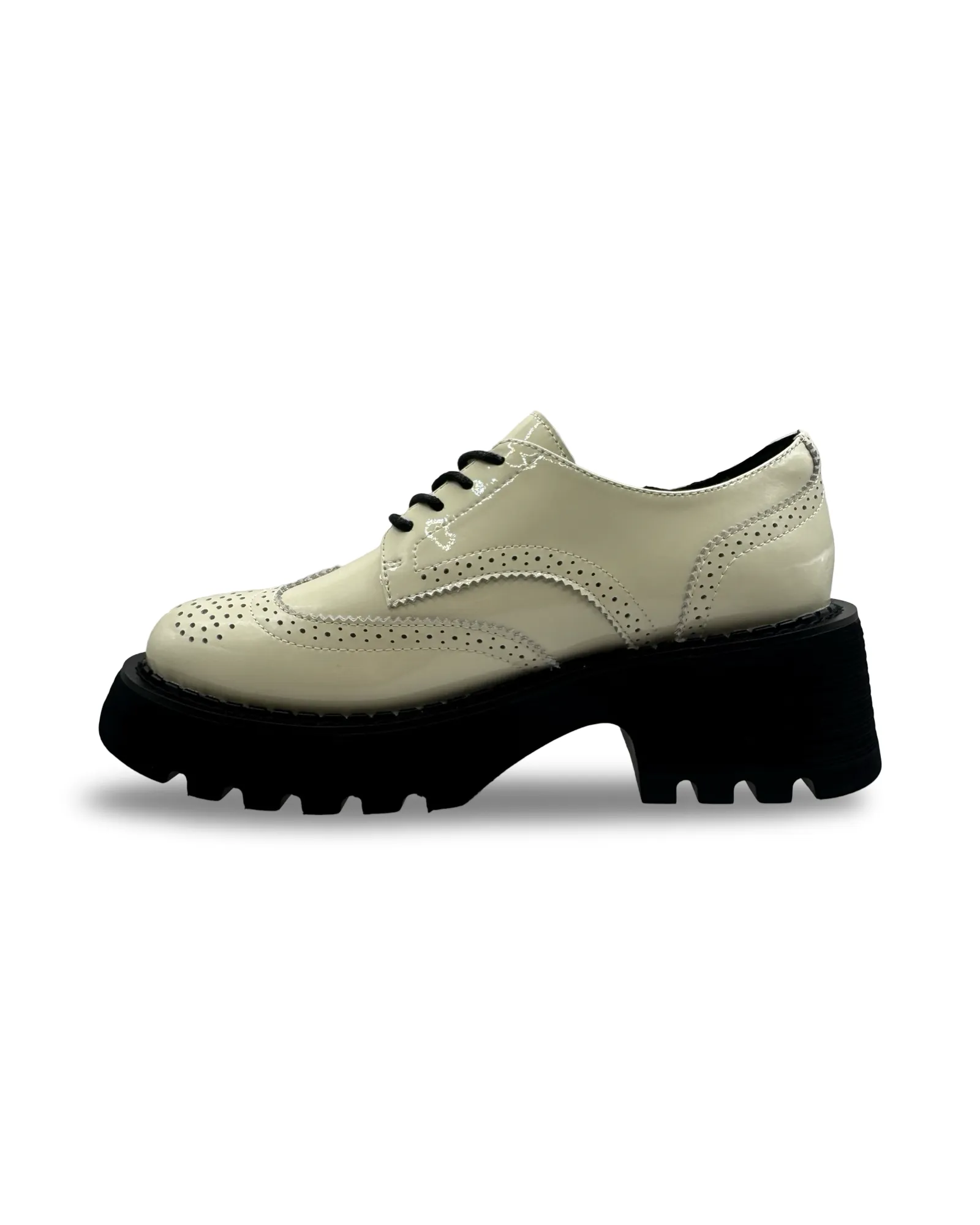 Slant Loafer By Bresley - Bone Patent