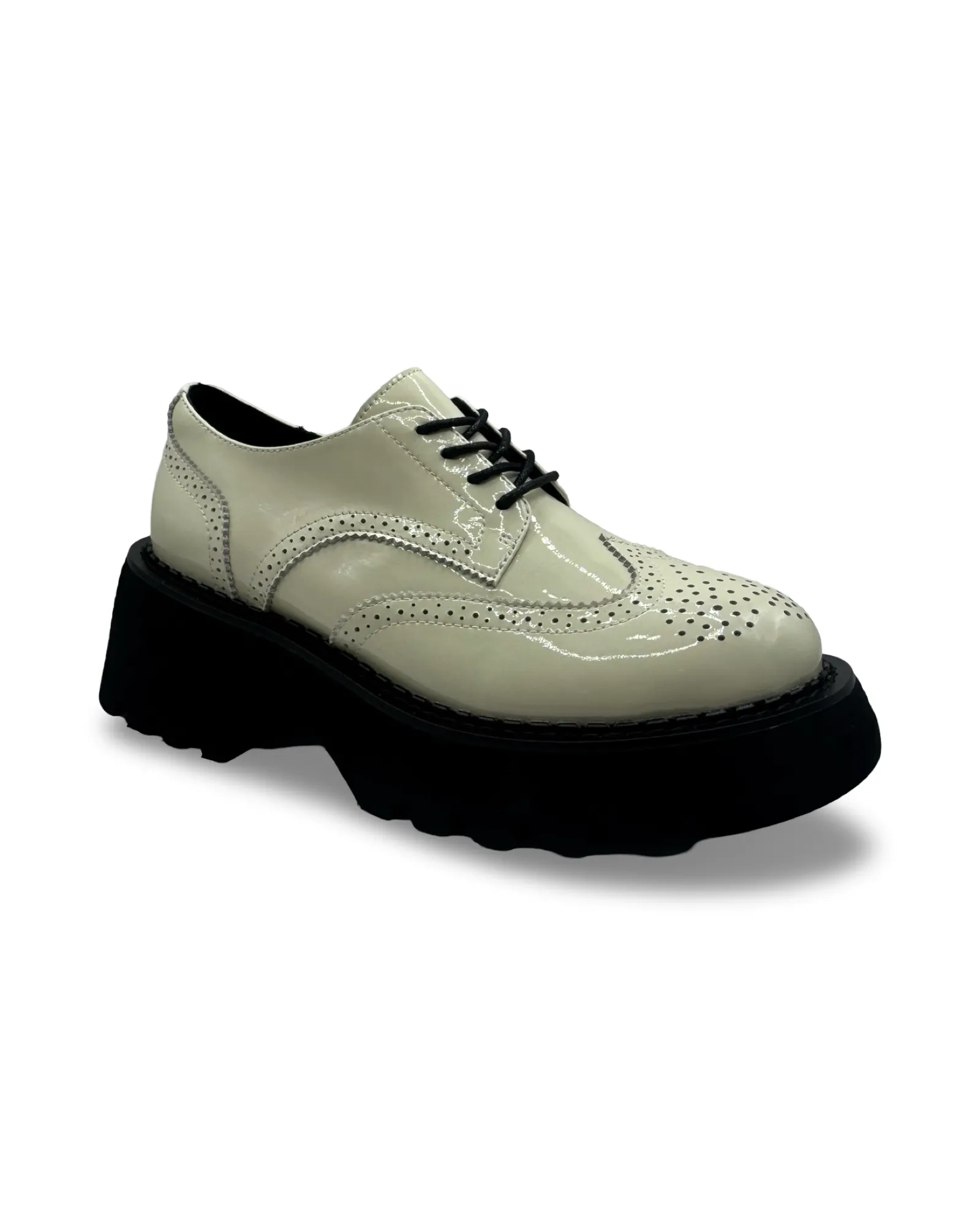 Slant Loafer By Bresley - Bone Patent