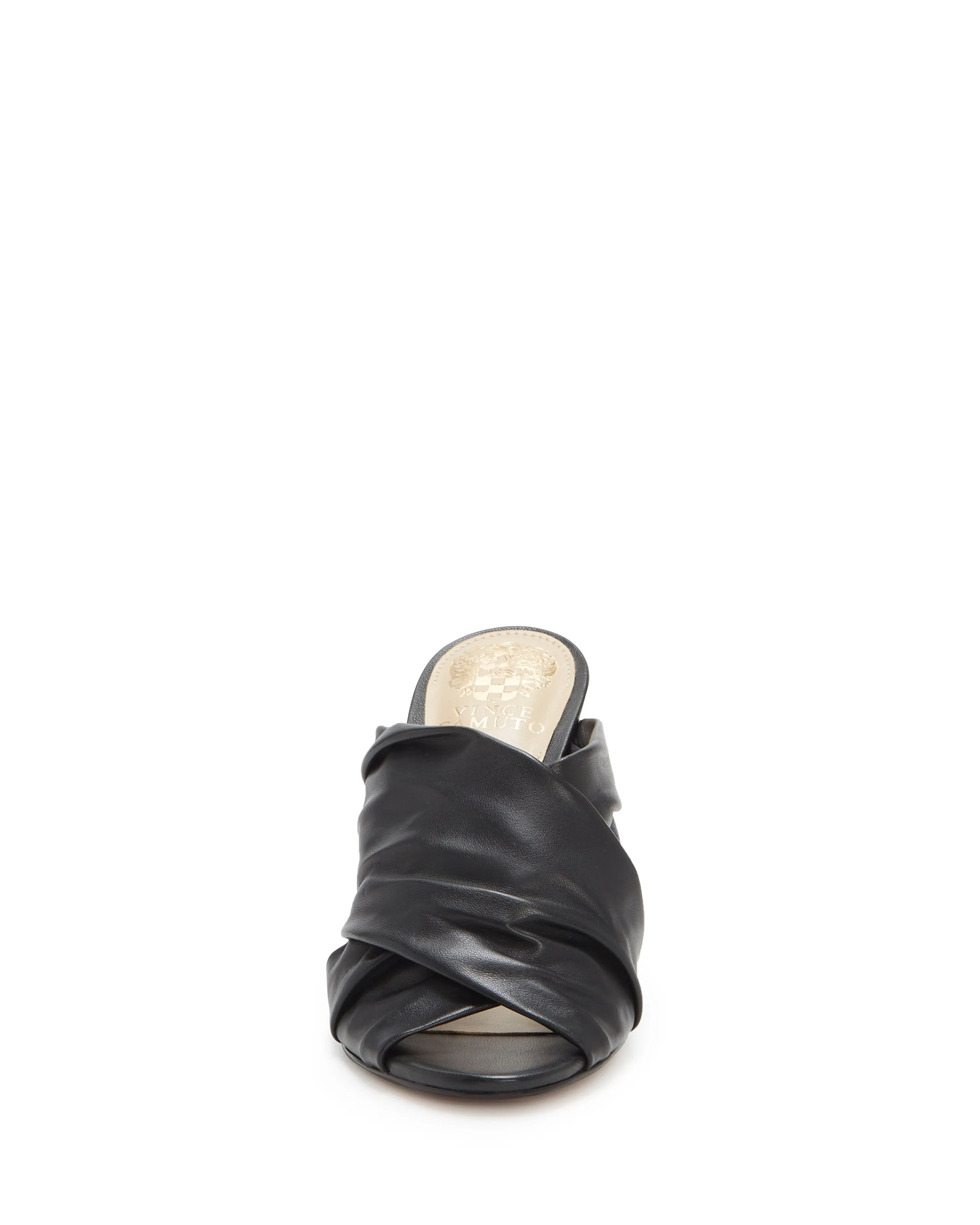 Slip-On Heel Fast response Black Mules High Sandals Dress Camuto Clarstie Open Vince Toe Proven track record