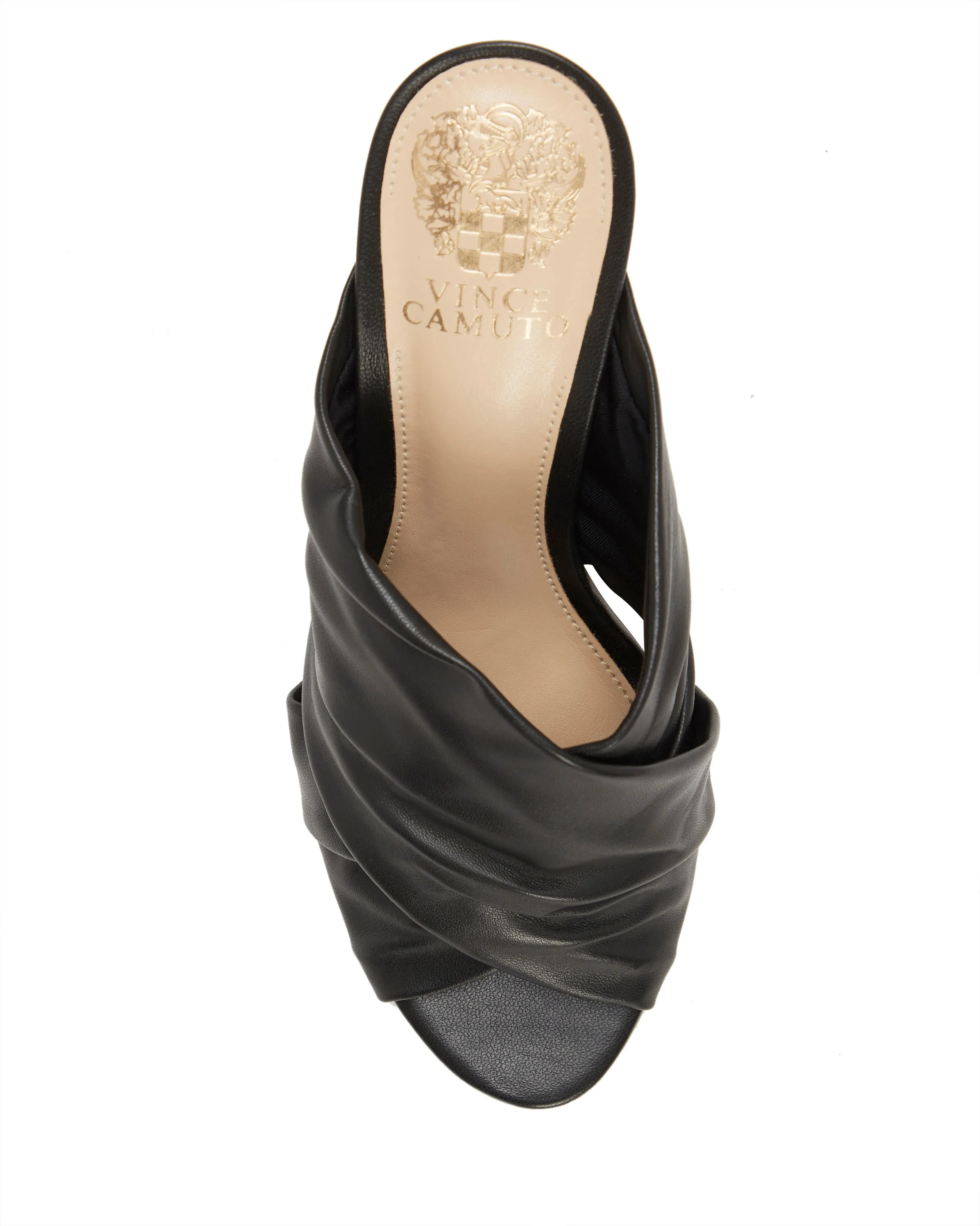 Slip-On Heel Fast response Black Mules High Sandals Dress Camuto Clarstie Open Vince Toe Proven track record