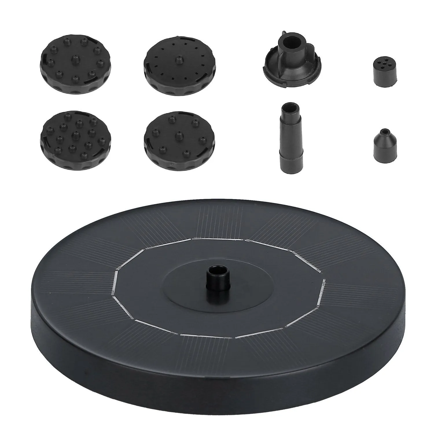 Solar Powered Fountain Pump Floating Bird Bath Pond
