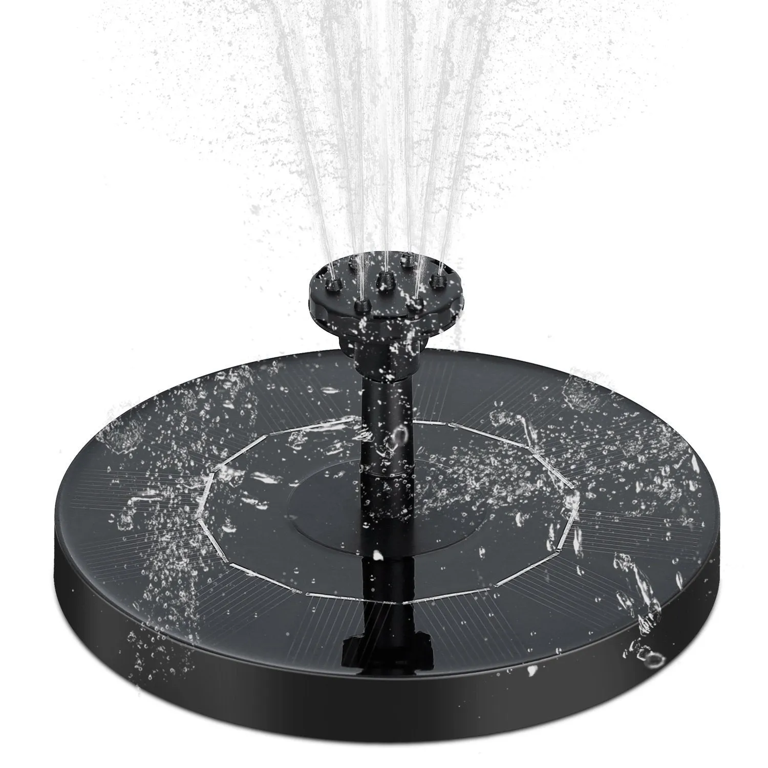 Solar Powered Fountain Pump Floating Bird Bath Pond