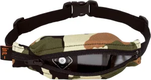 SPIbelt Kids Pocket Belt, Expandable Pocket, Adjustable Waist, No Bounce, No Logo Band, Camo with Black Zipper