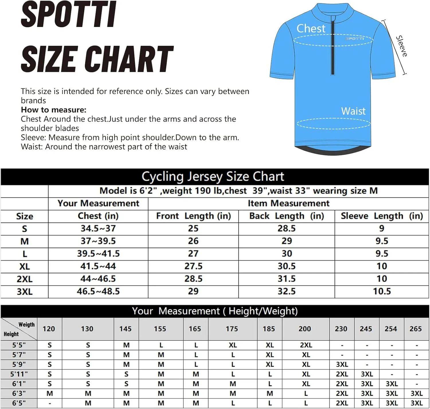 Spotti Men's Cycling Bike Jersey Short Sleeve with 3 Rear Pockets- Moisture Wicking, Breathable, Quick Dry Biking Shirt