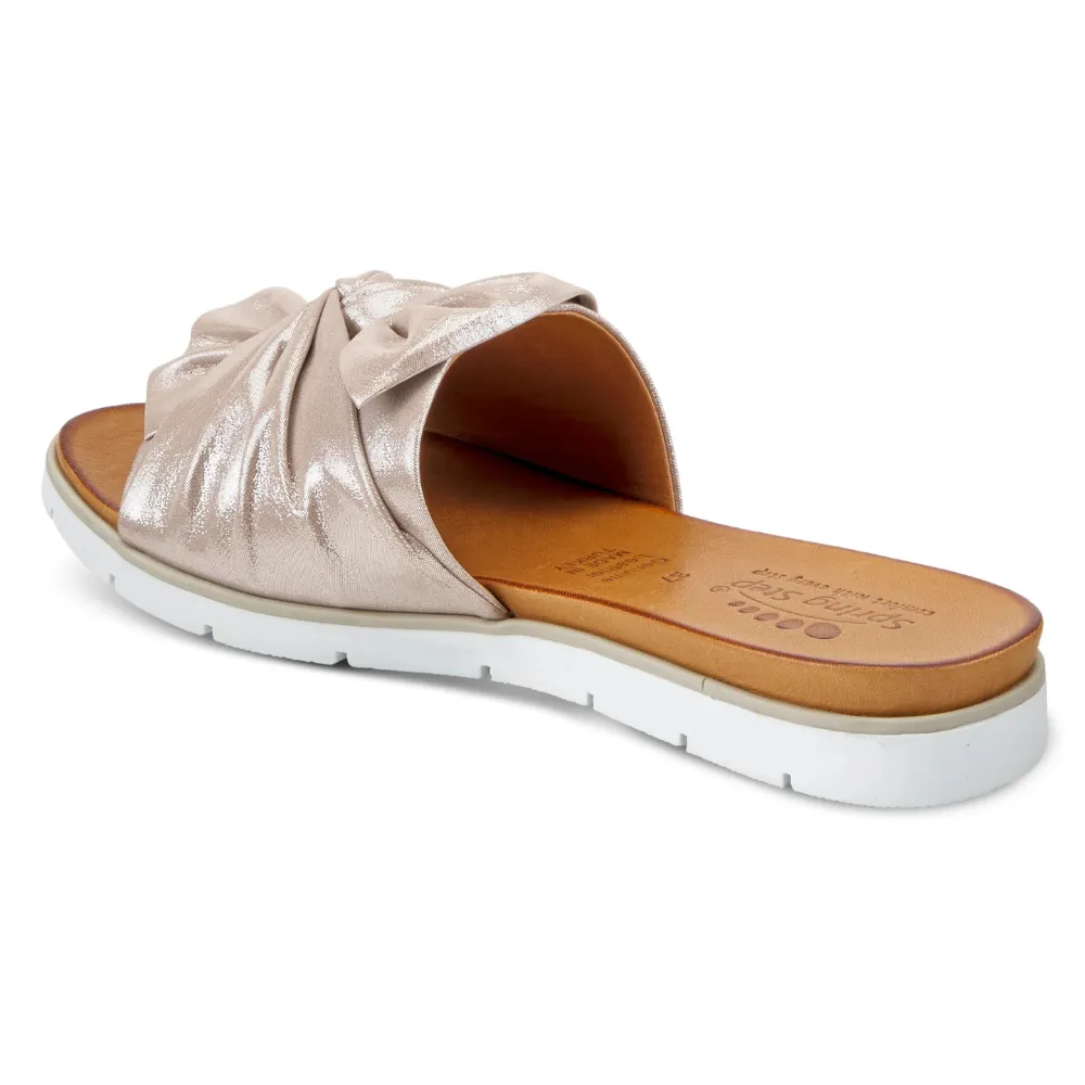 Spring Step Lavona Silver Slide Sandal (Women's)