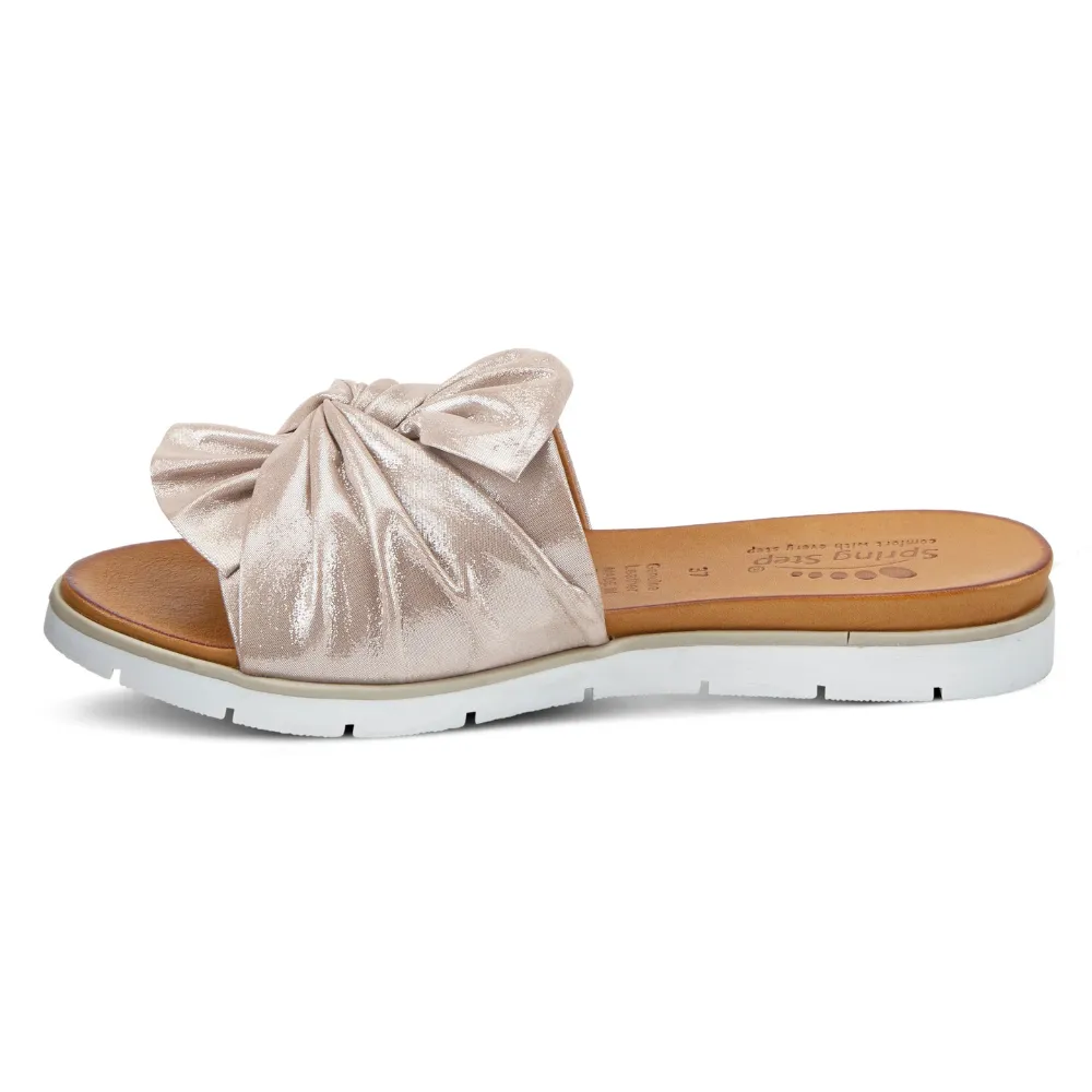 Spring Step Lavona Silver Slide Sandal (Women's)