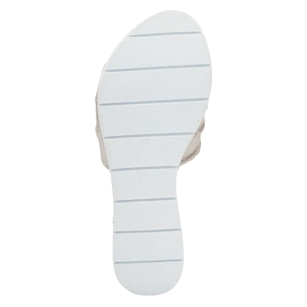 Spring Step Lavona Silver Slide Sandal (Women's)
