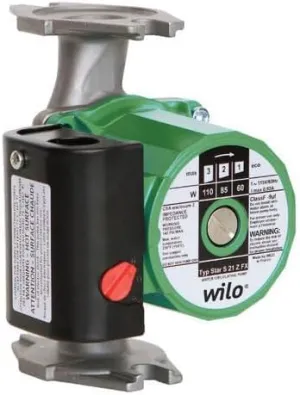 Star S 21 ZFX 4190427 - Stainless Steel Three Speed hydronic Radiant Floor 115-Volt Circulating Pump Water Circulator for Radiant Floor and Open Systems