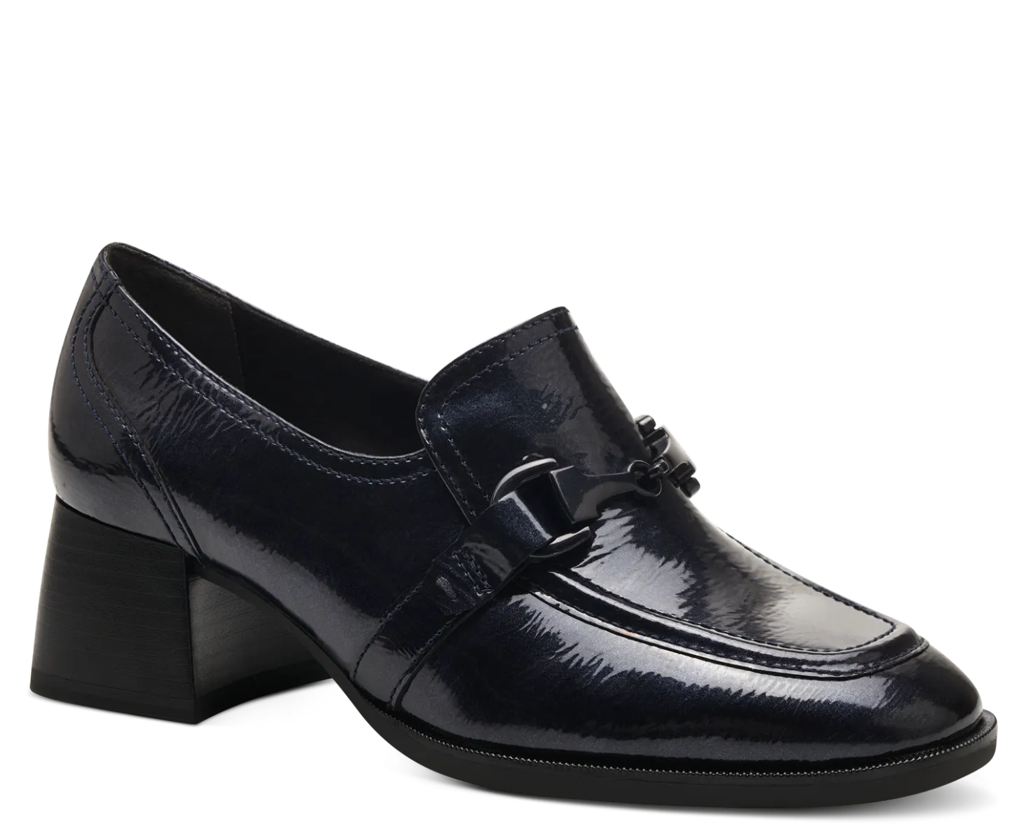 Tamaris Ladies Slip On Block Heel Loafer Shoe 24434-41 805