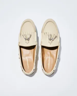 TASSEL MOC SHOES ECRU