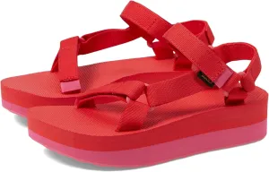 Teva Women's Flatform Sport Sandal, Hot Pink, 12