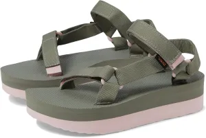 Teva Women's Flatform Universal Sport Sandal, Olive/Whisper, 9