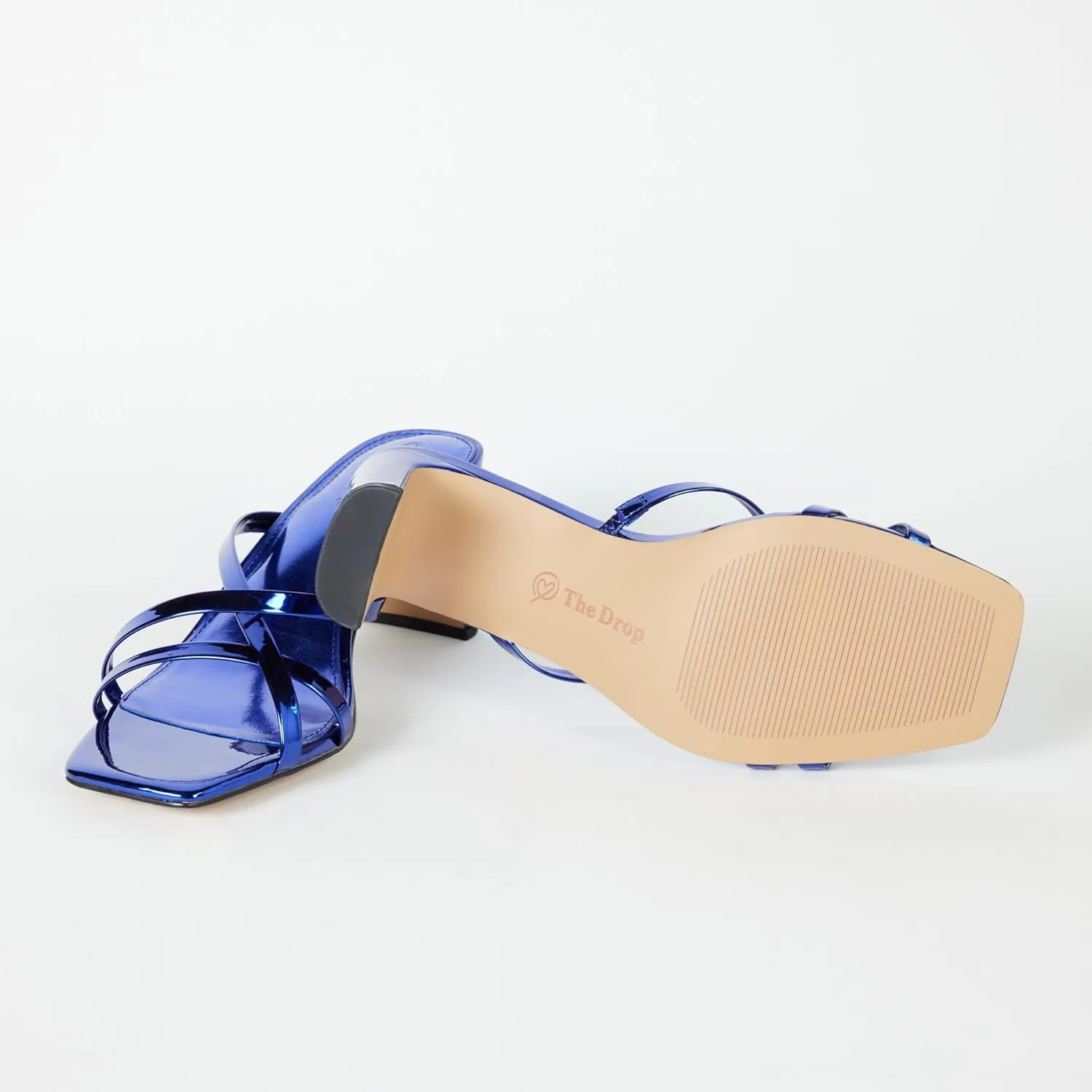 The Drop Women's Amelie Strappy Square Toe Heeled Sandal