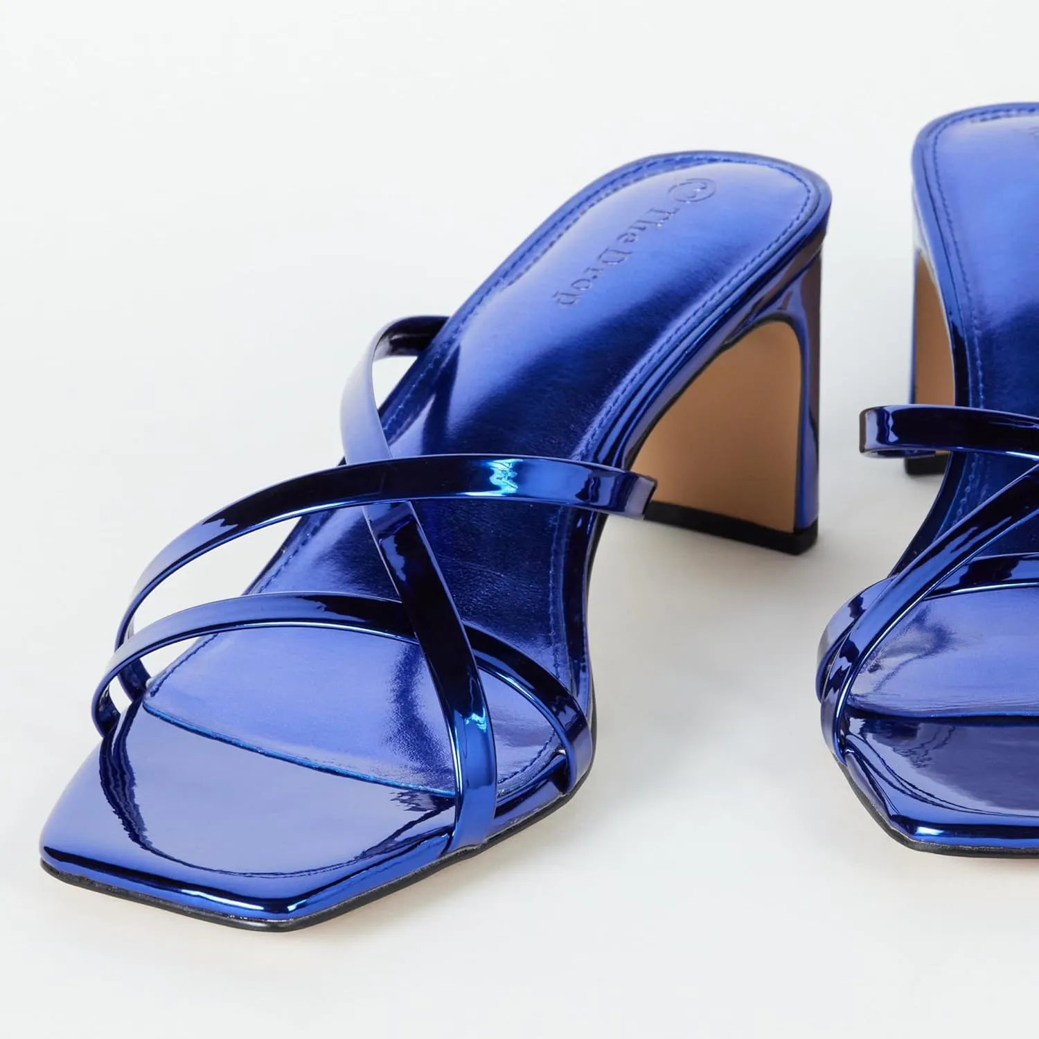 The Drop Women's Amelie Strappy Square Toe Heeled Sandal