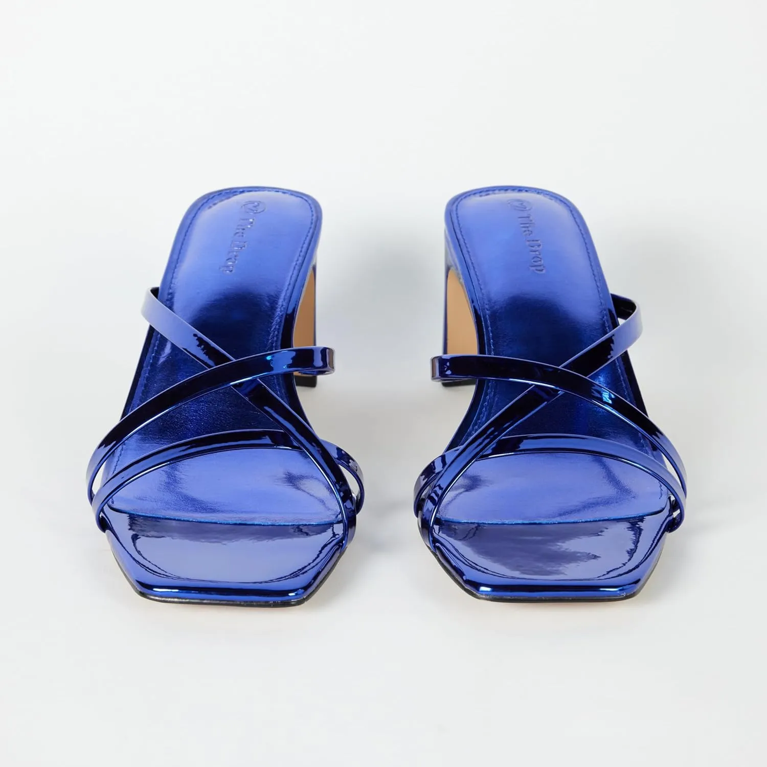 The Drop Women's Amelie Strappy Square Toe Heeled Sandal