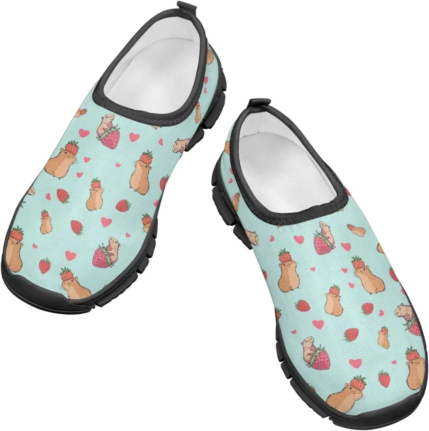 TODIYADDU Graphic Girls Sneakers Kids Breathable Mesh Shoes Lightweight Casual Tennis Running/Hiking/Walking Athletic Sneaker