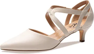 Trary Women's Low Heels Pumps Dress Pointed Toe Comfortable Work Office Pumps Shoes