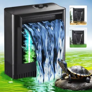 Turtle Filter U V-ery Suitable for 30-75 Gallon Turtle Tank Filter, Internal Filter Turtle Water Filter for Amphibians Fresh Saltwater Cloudy Green Water Crystal Clear with Turtle Tank Deodorization