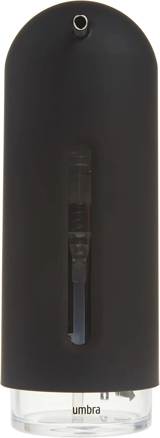 Umbra - 330190-040 Penguin Pump, Kitchen Soap Dispenser, Also Works with Hand Sanitizer, 12 oz (355 ml), Black